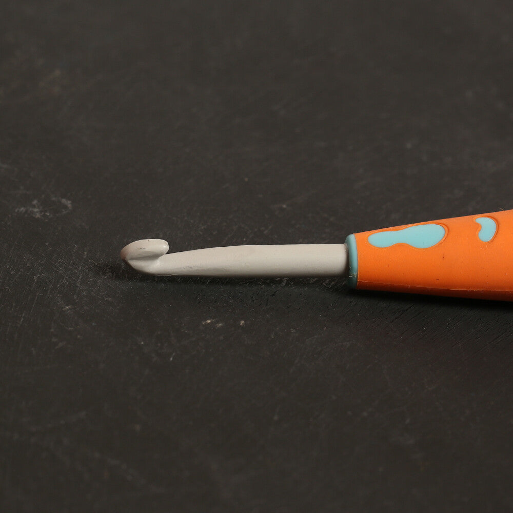 Pony 6 mm 13 cm Aluminium Crochet Hook with Soft Handle - 59813