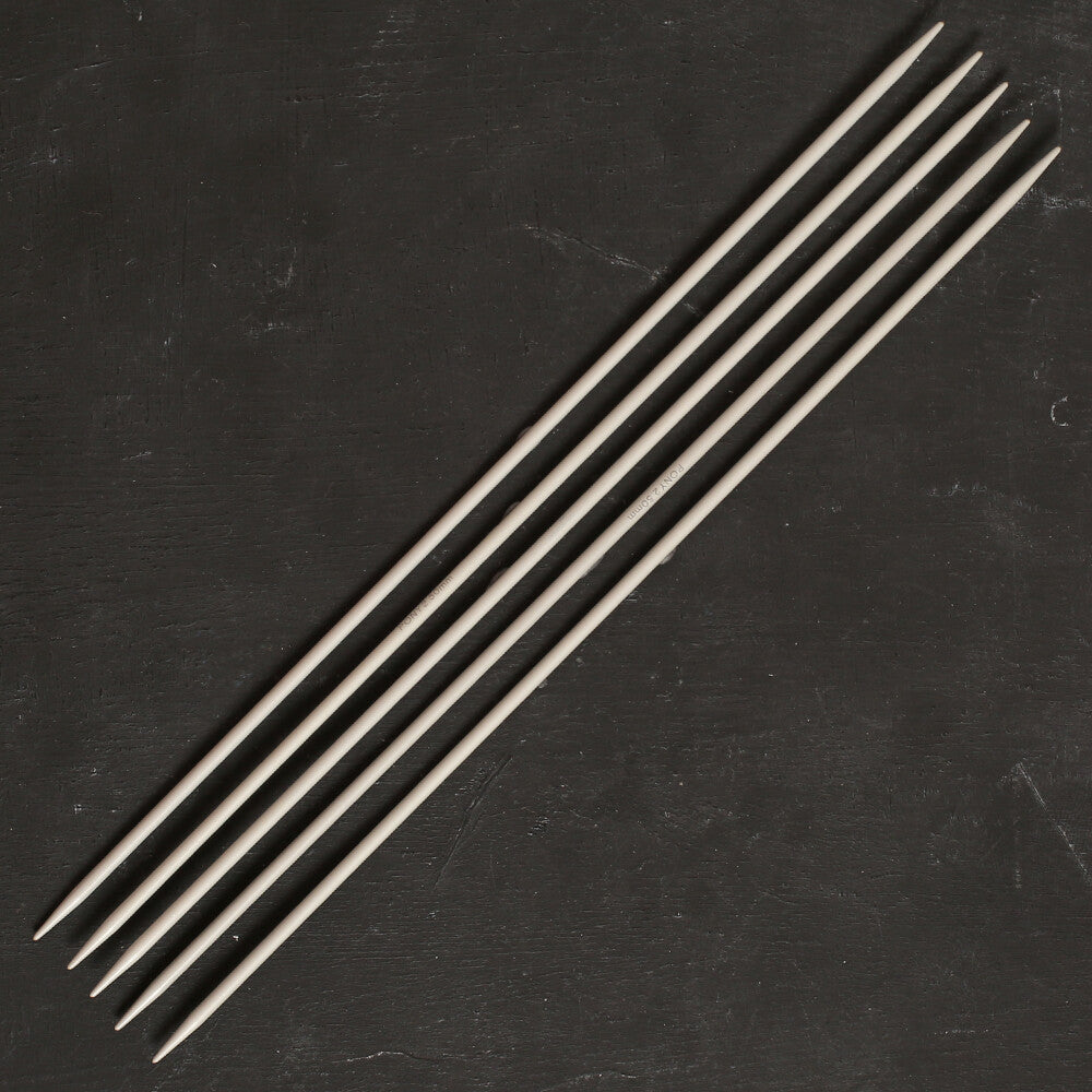 Pony 2.5 mm 20 cm Aluminium Double Pointed Needles, Set of 5 - 36614
