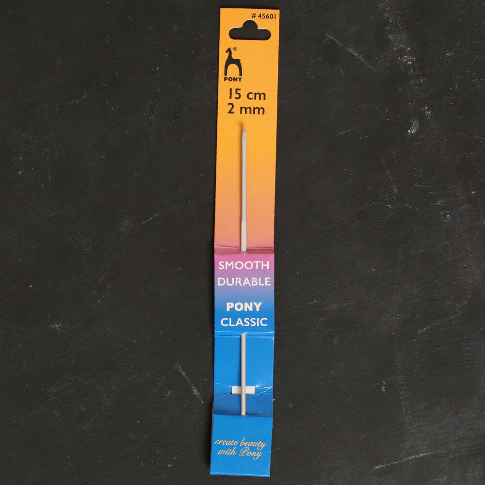 Pony 2 mm 15 cm Aluminium Crochet Hook - 45601