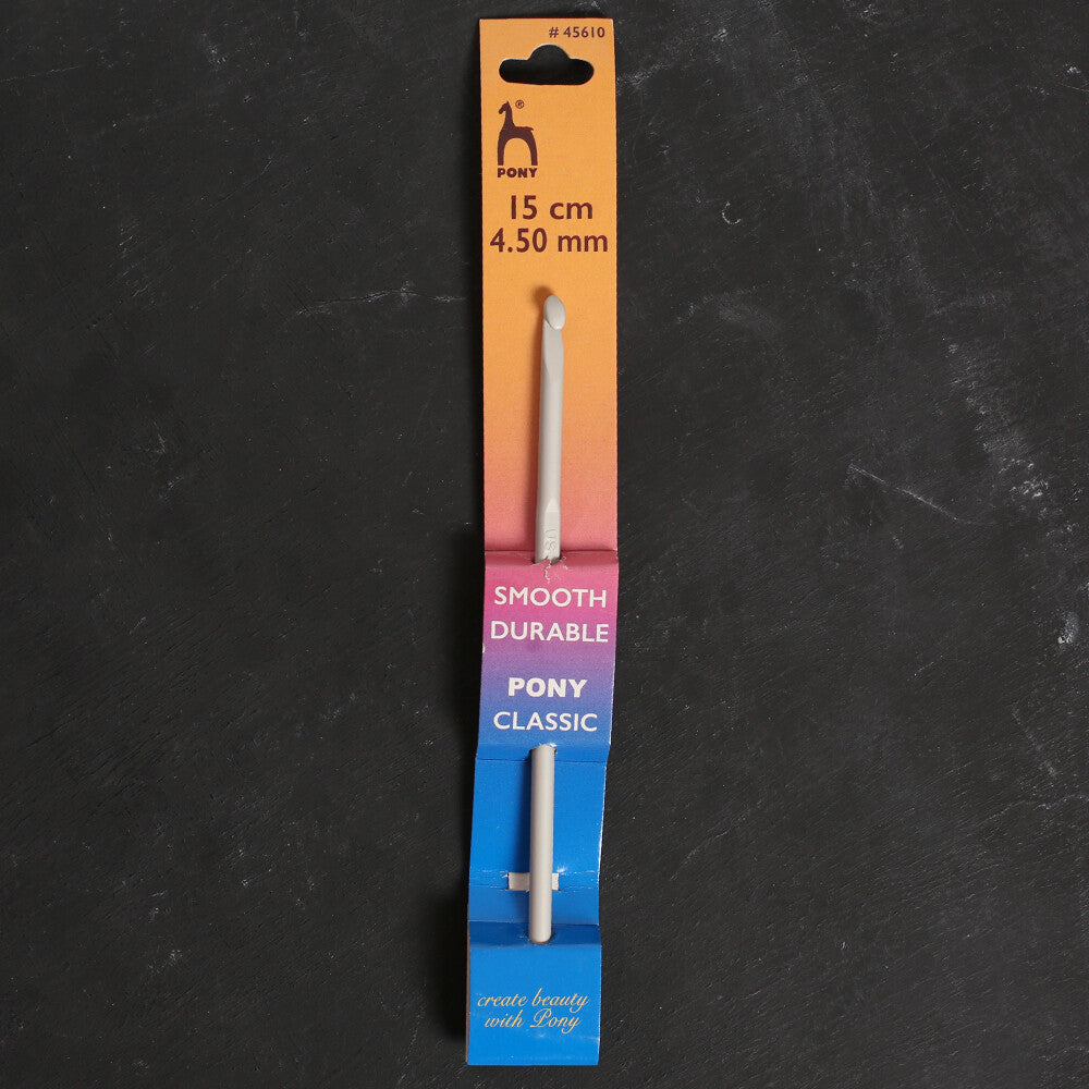 Pony 4.5 mm 15 cm Aluminium Crochet Hook - 45610