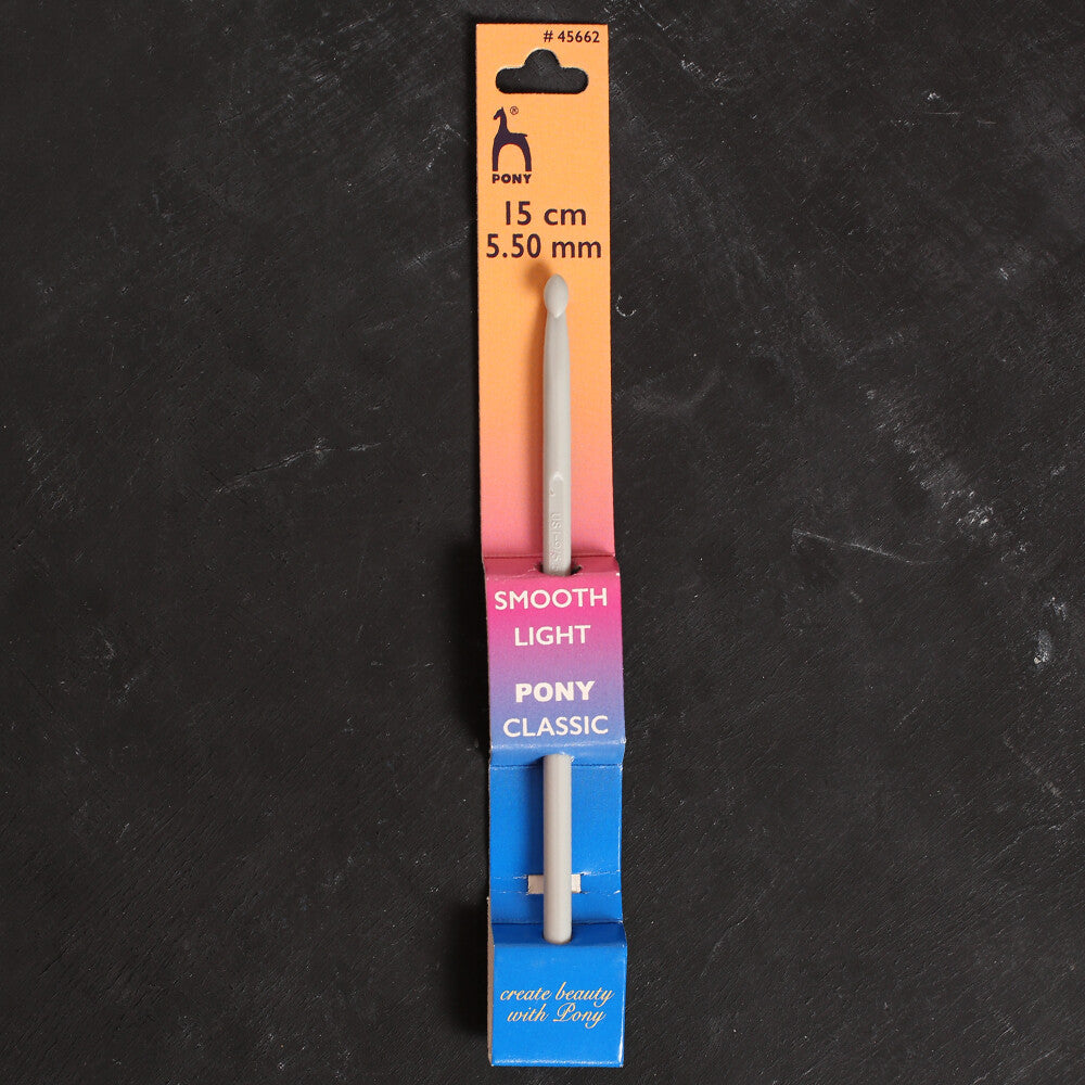 Pony 5.5 mm 15 cm ABS Plastic Crochet Hook - 45662