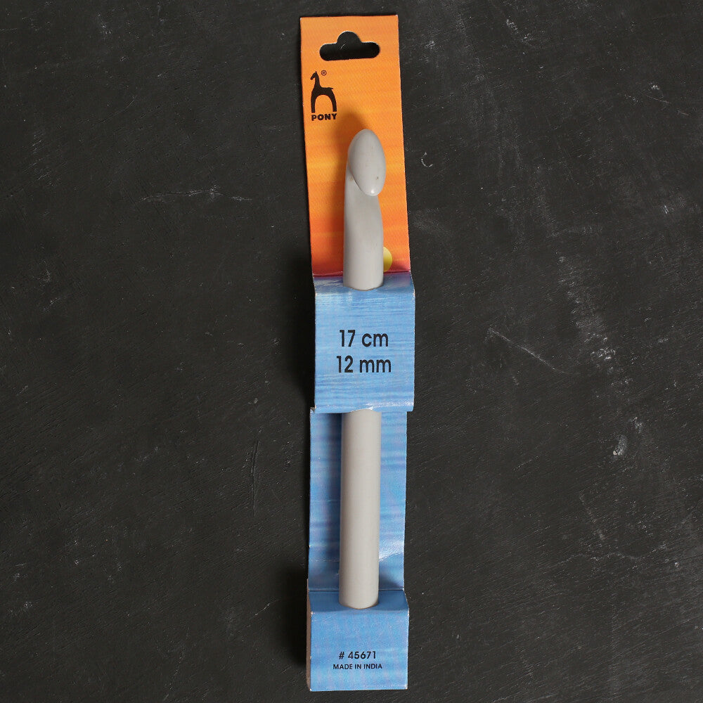 Pony 12 mm 17 cm ABS Tubular Crochet Hook - 45671