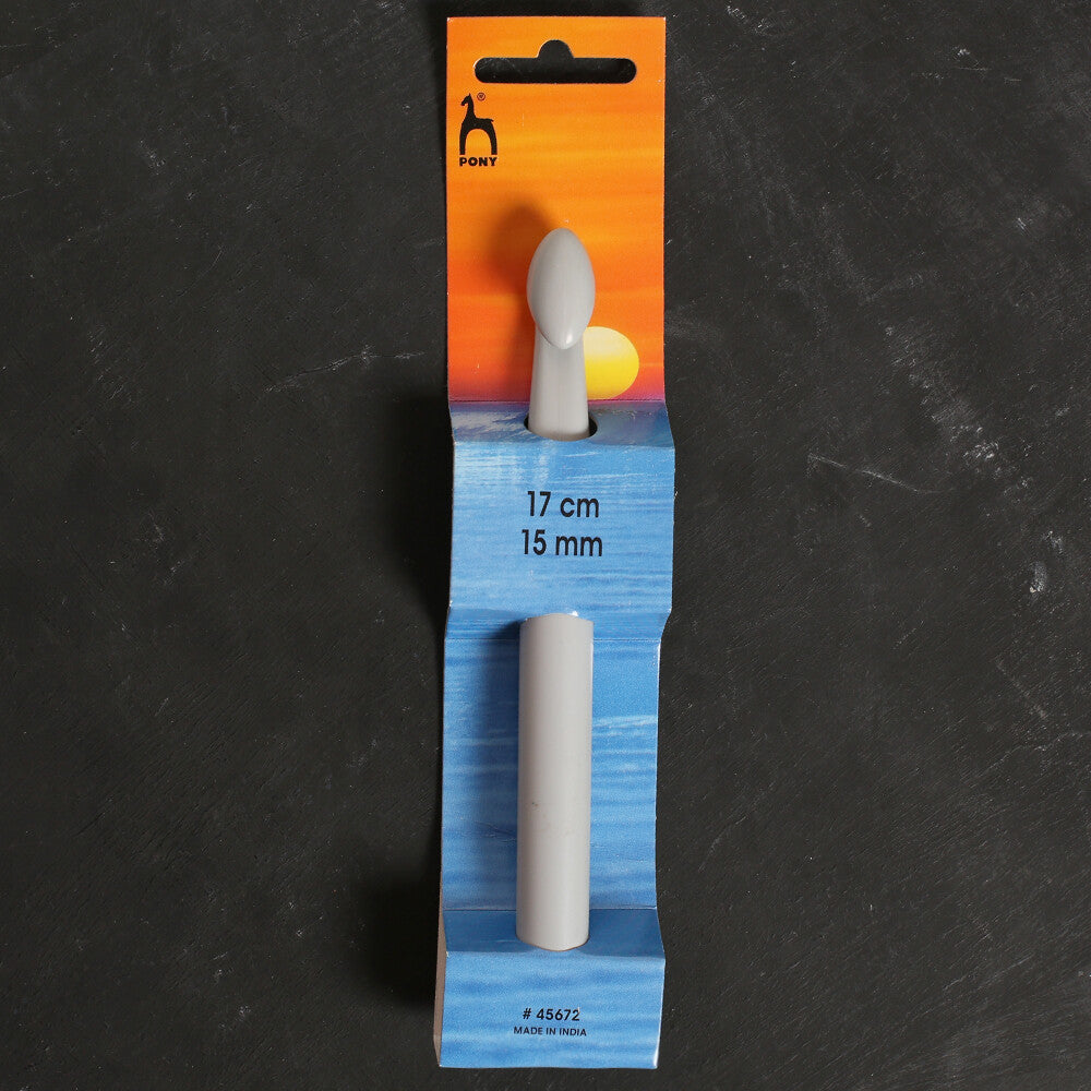 Pony 15 mm 17 cm ABS Tubular Crochet Hook - 45672