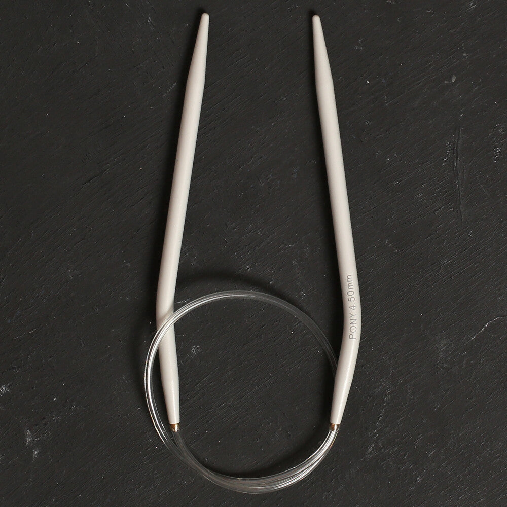 PONY 4.5 MM 40 CM GLYDON JOINT ALUMINIUM CIRCULAR NEEDLE - 47610