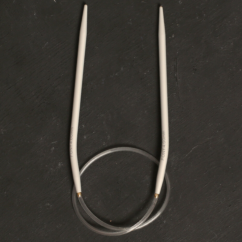 PONY 4 MM 40 CM GLYDON JOINT ALUMINIUM CIRCULAR NEEDLE - 47609