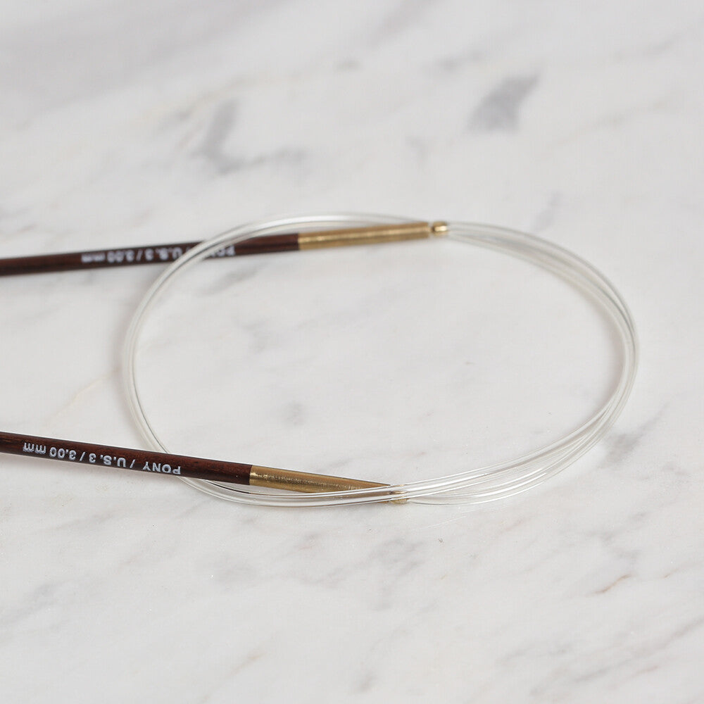 Pony Rosewood 3 mm 60 cm Circular Needle - 48805