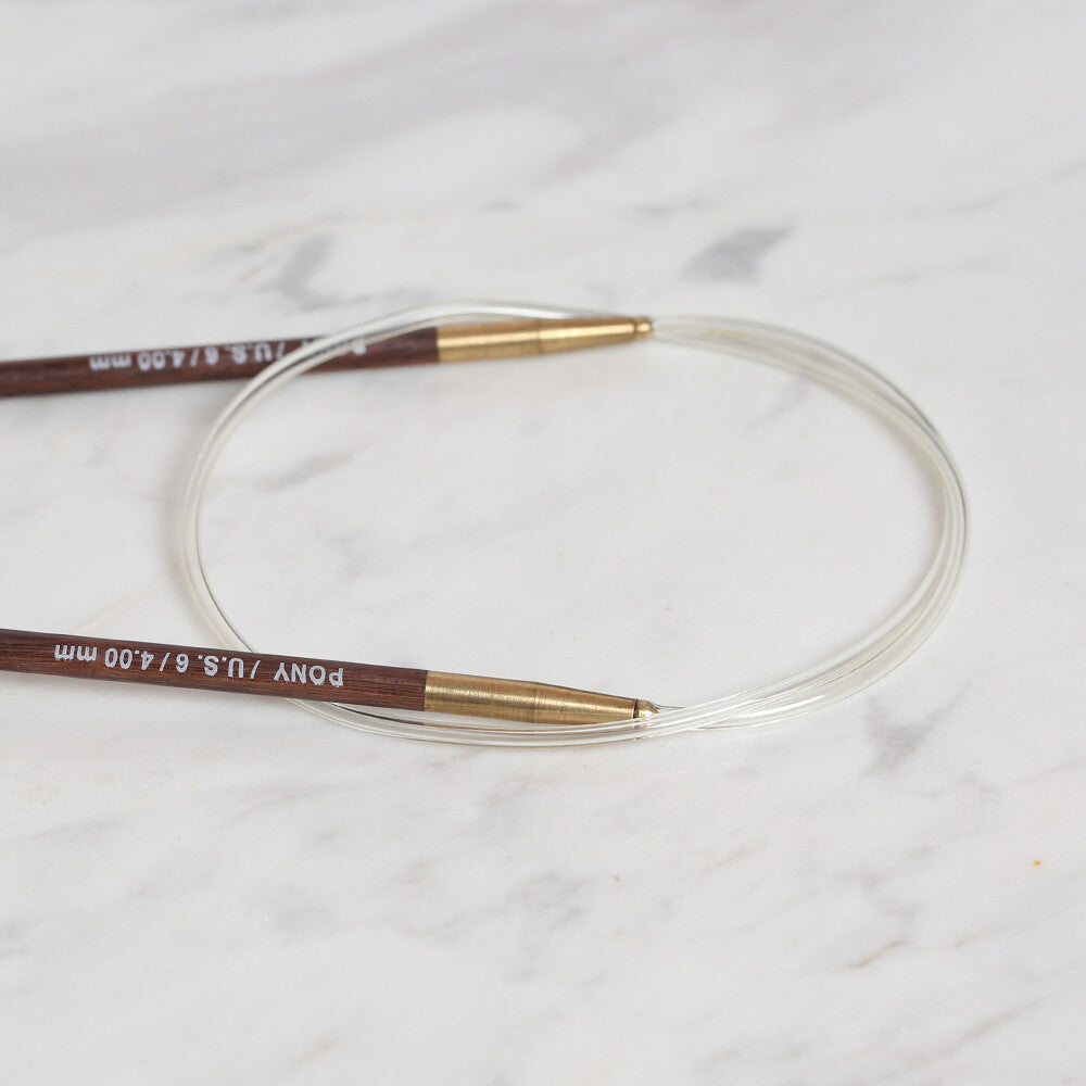 Pony Rosewood 4 mm 60 cm Circular Needle - 48809