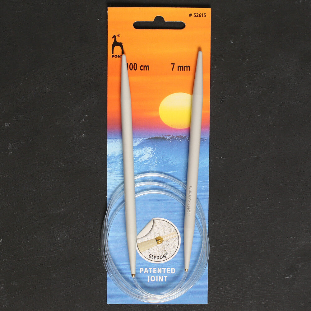 Pony 7 mm 100 cm Glydon Joint Aluminium Circular Needle - 52615