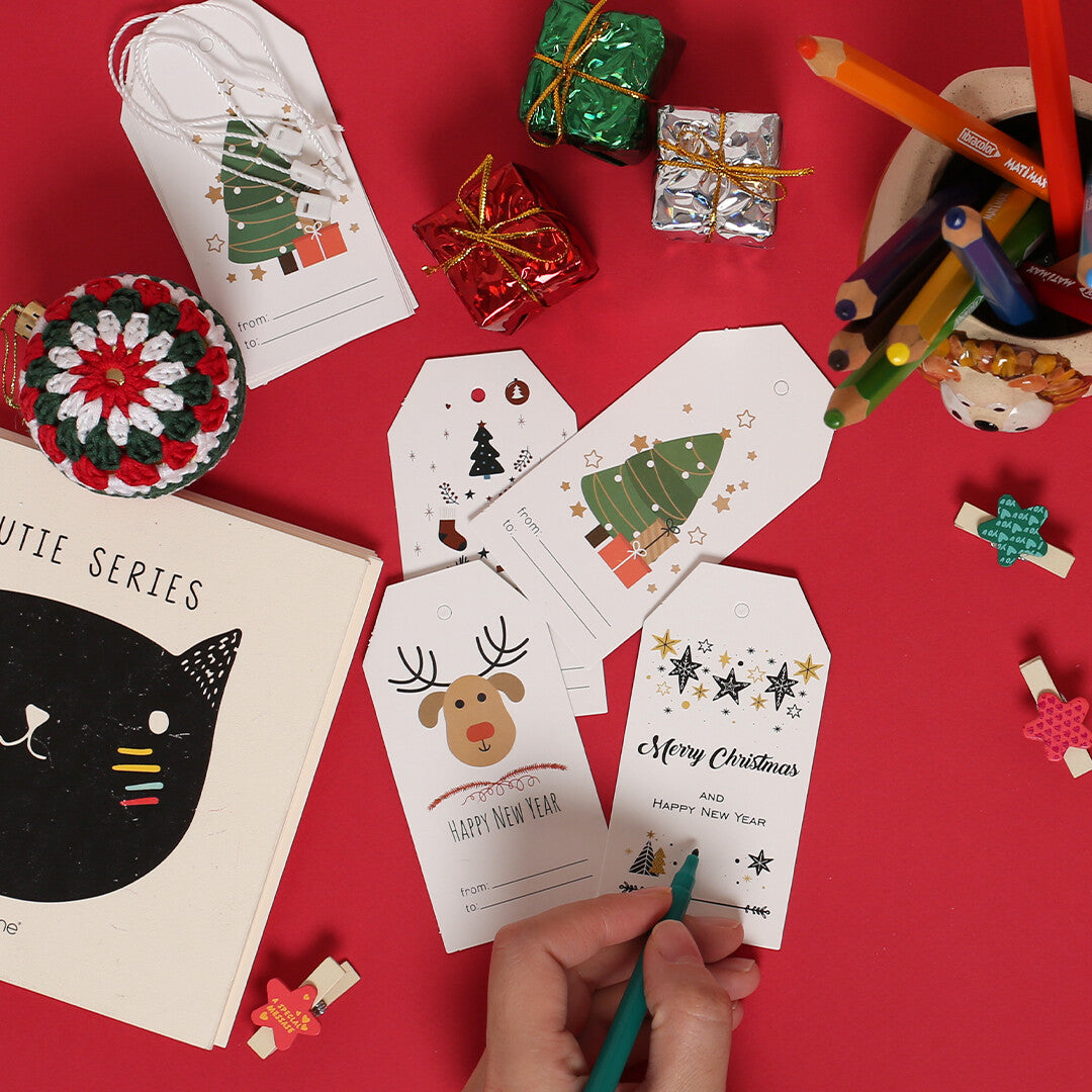 Loren Crafts 4 pcs Happy New Year Card