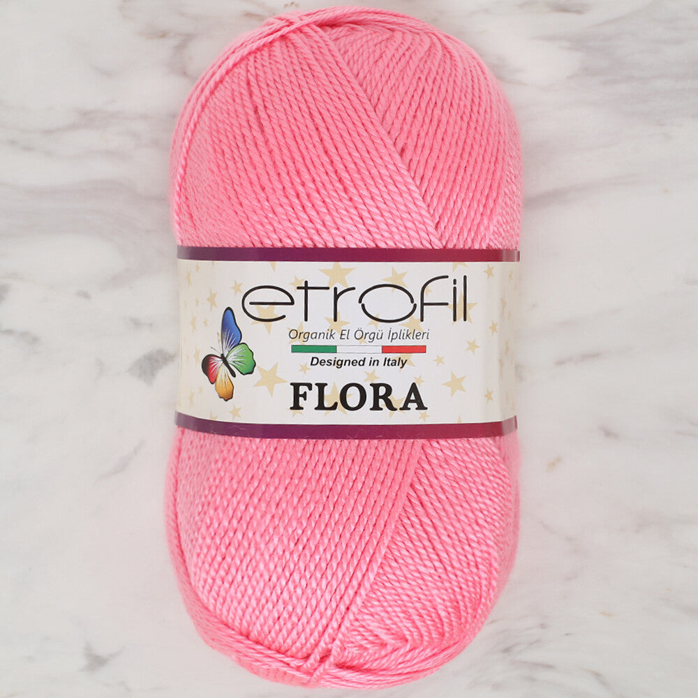 Etrofil Flora Knitting Yarn, Pink - 73028