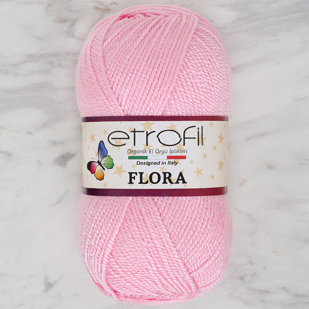 Etrofil Flora Knitting Yarn, Pink - 73027