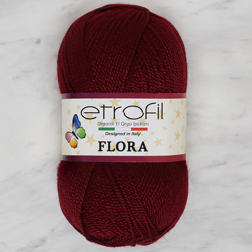 Etrofil Flora Knitting Yarn, Claret - 73035