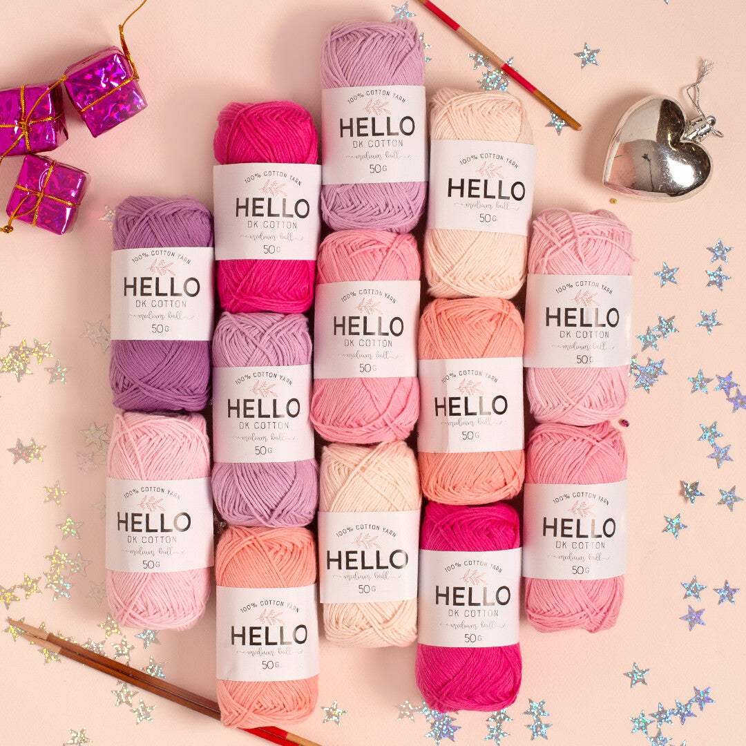 Hello Knitting Yarn, Light Pink - 101
