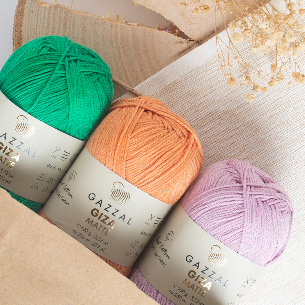 Gazzal Giza Matte Yarn, Brick - 5590