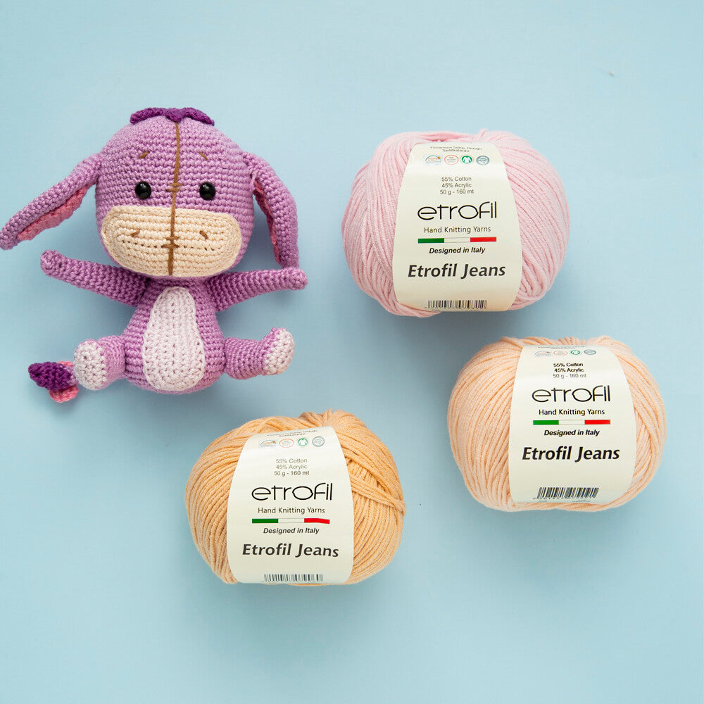 Etrofil Jeans Knitting Yarn, Beige - 070