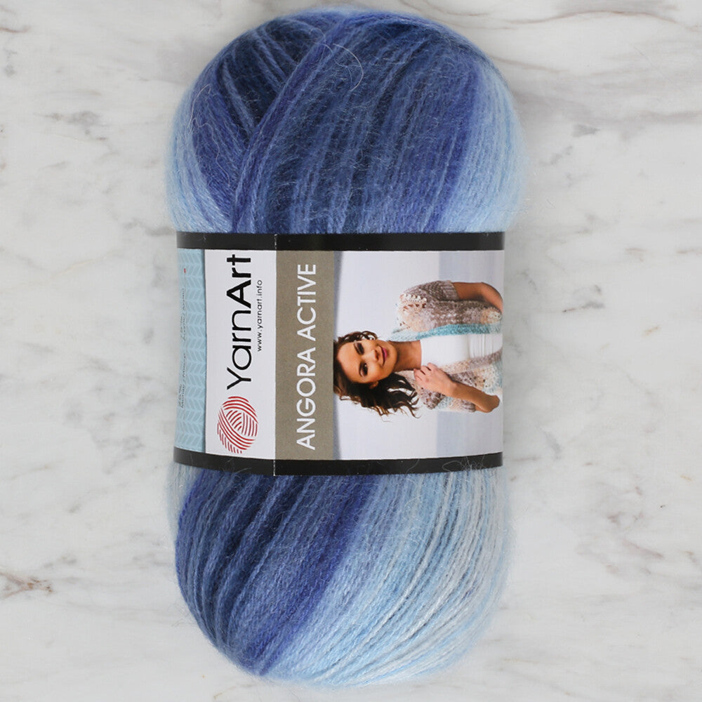 YarnArt Angora Active Knitting Yarn, Navy Blue - 842