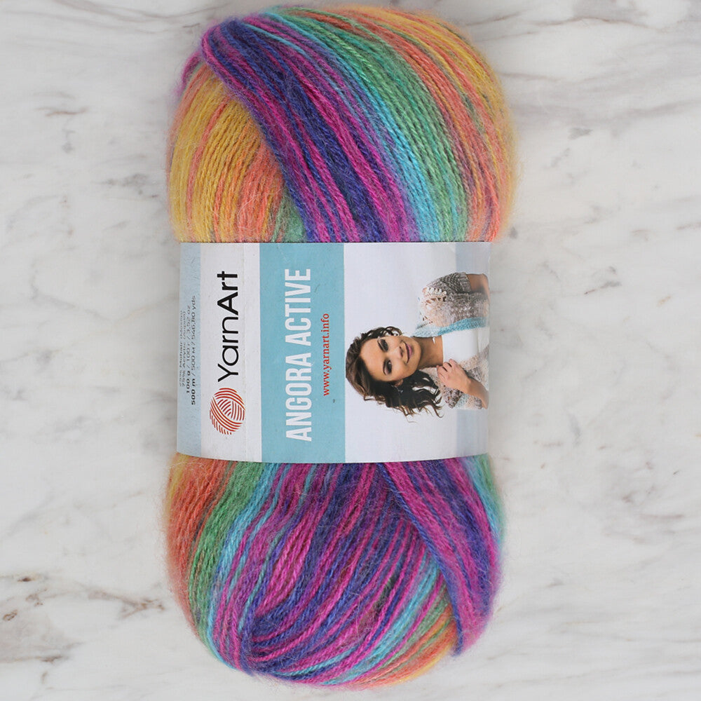 YarnArt Angora Active Knitting Yarn, Variegated - 850