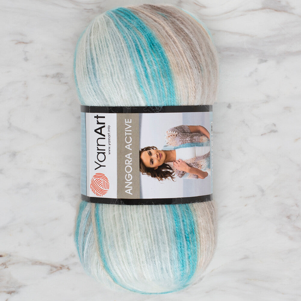 YarnArt Angora Active Knitting Yarn, Variegated - 852