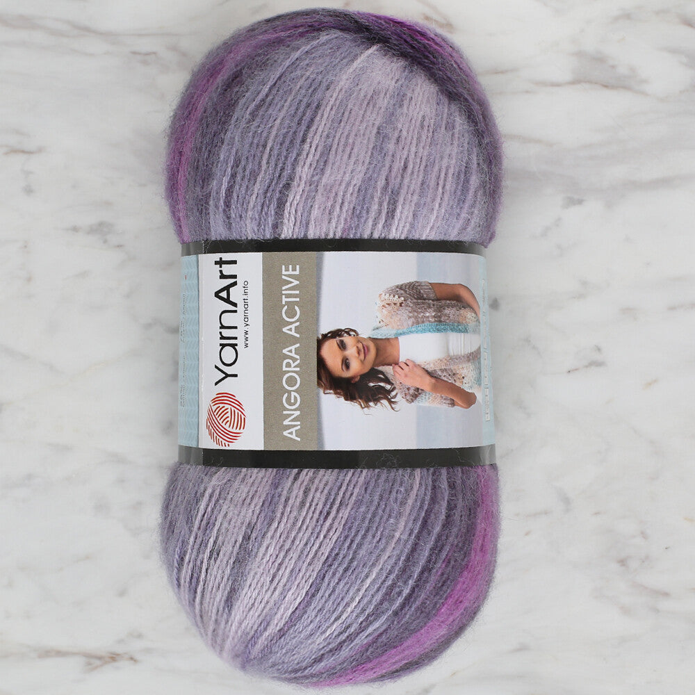 YarnArt Angora Active Knitting Yarn, Variegated - 847