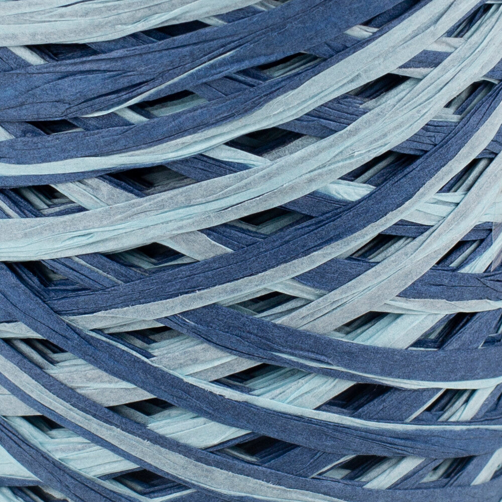 Loren Natural Raffia Paper Yarn, Variegated, 50 gr