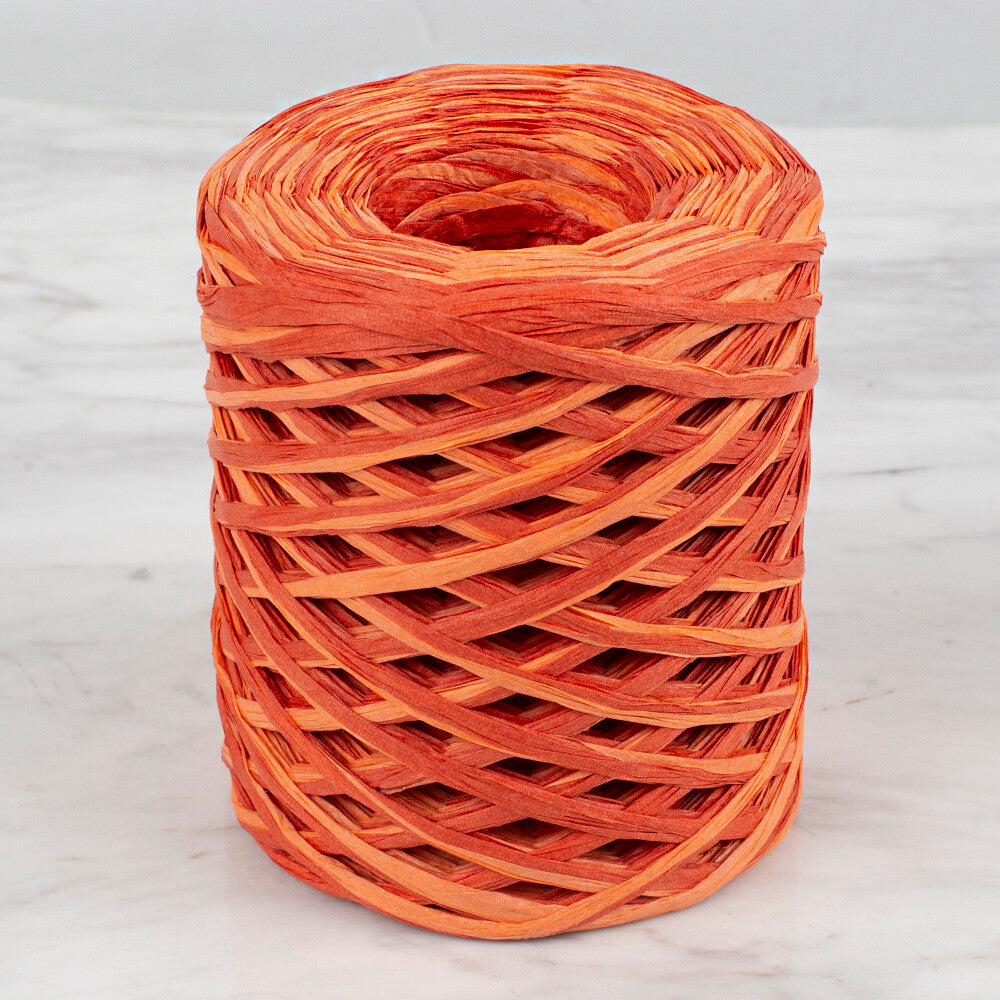 Loren Natural Raffia Paper Yarn, Variegated, 50 gr