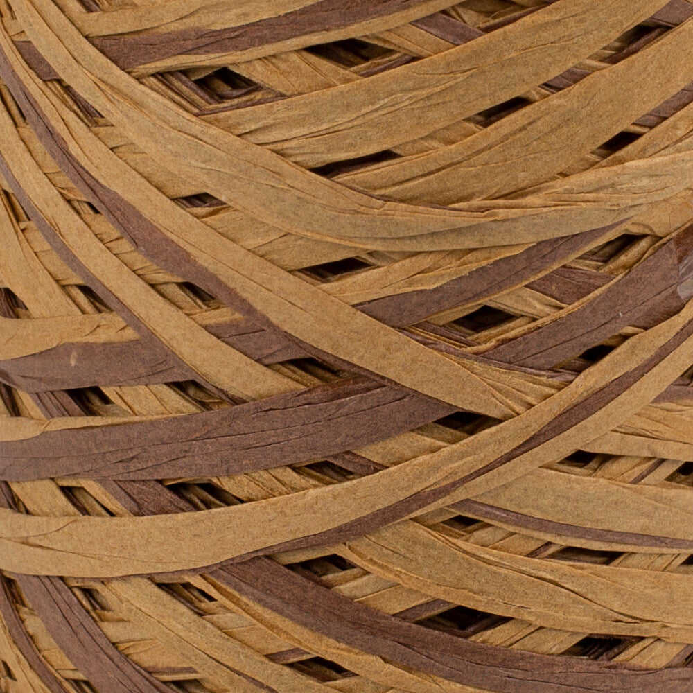 Loren Natural Raffia Paper Yarn, Variegated, 50 gr