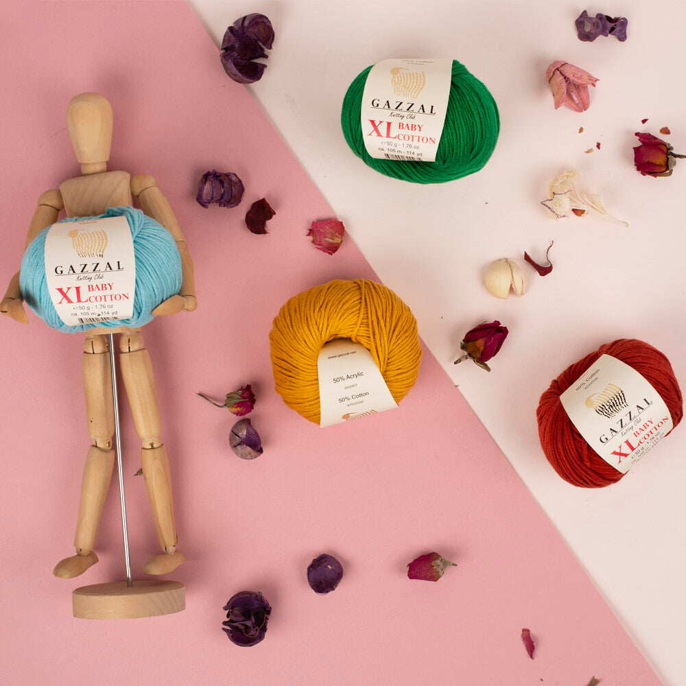 Gazzal Baby Cotton XL Baby Yarn, Lilac - 3414XL