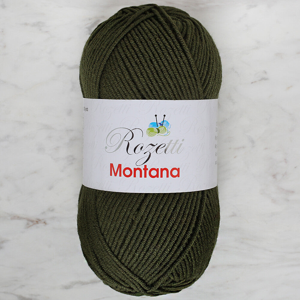 Rozetti Montana Knitting Yarn, Green - 155-17