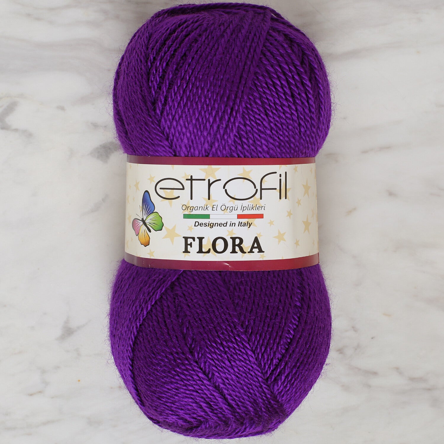 Etrofil Flora Yarn, Dark Purple - 70670