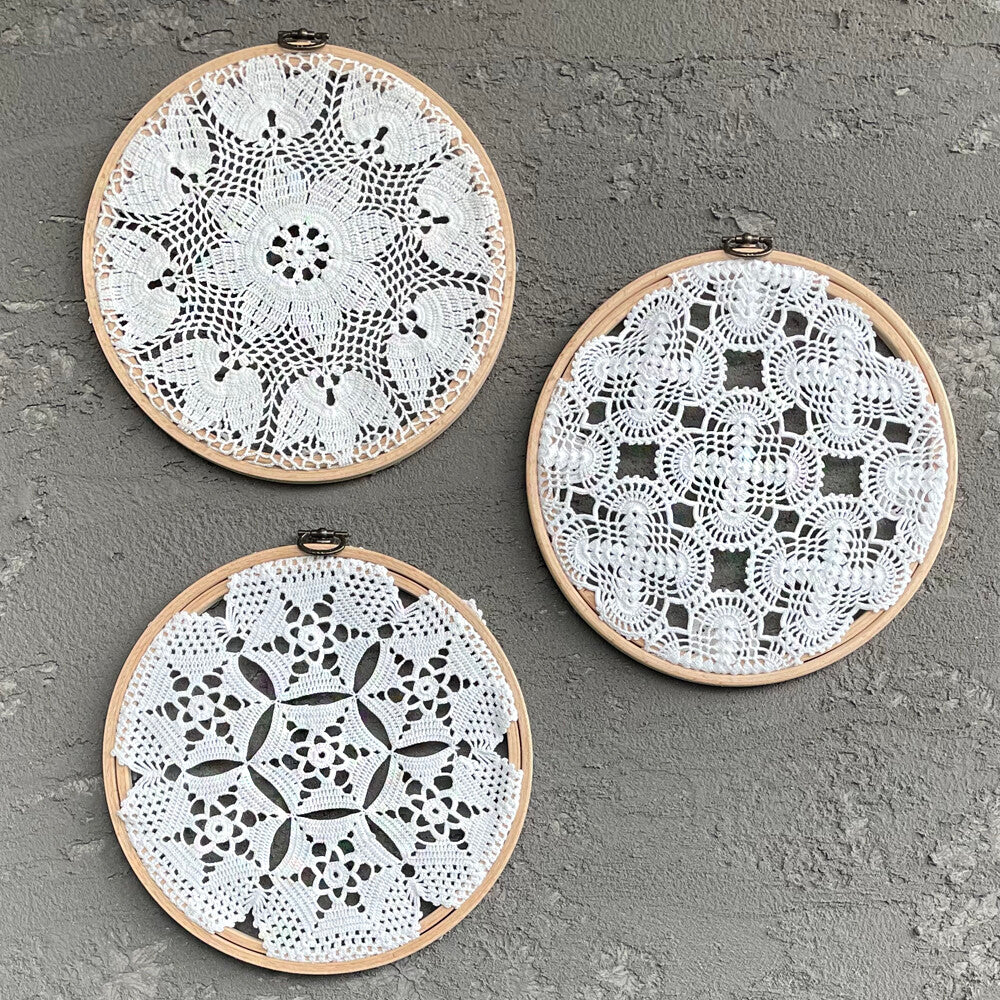 Nurge 8 mm Beech Wood Adjustable Embroidery Hoop - No.6