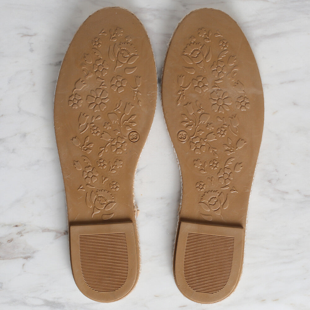 Loren Espadrille / Shoe Sole Narrow Straw Size:38 (US 7.5) Brown