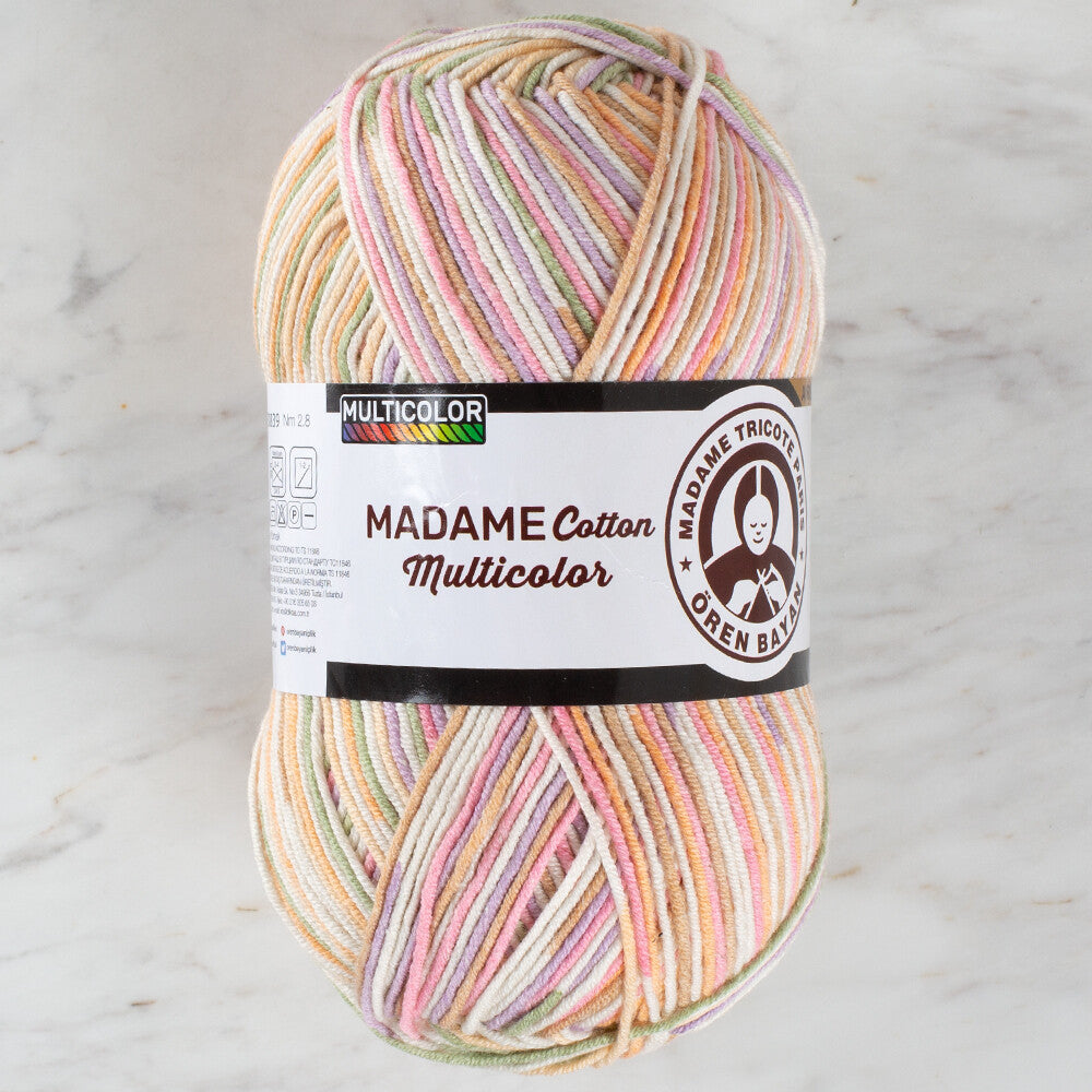 Madame Tricote Paris Madame Cotton Yarn, Variegated - 451