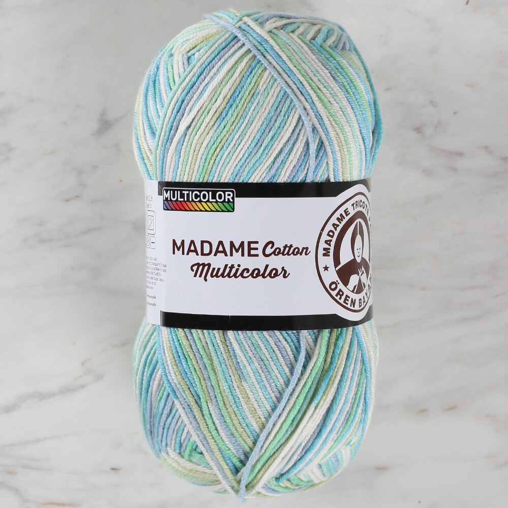 Madame Tricote Paris Madame Cotton Yarn, Variegated - 442