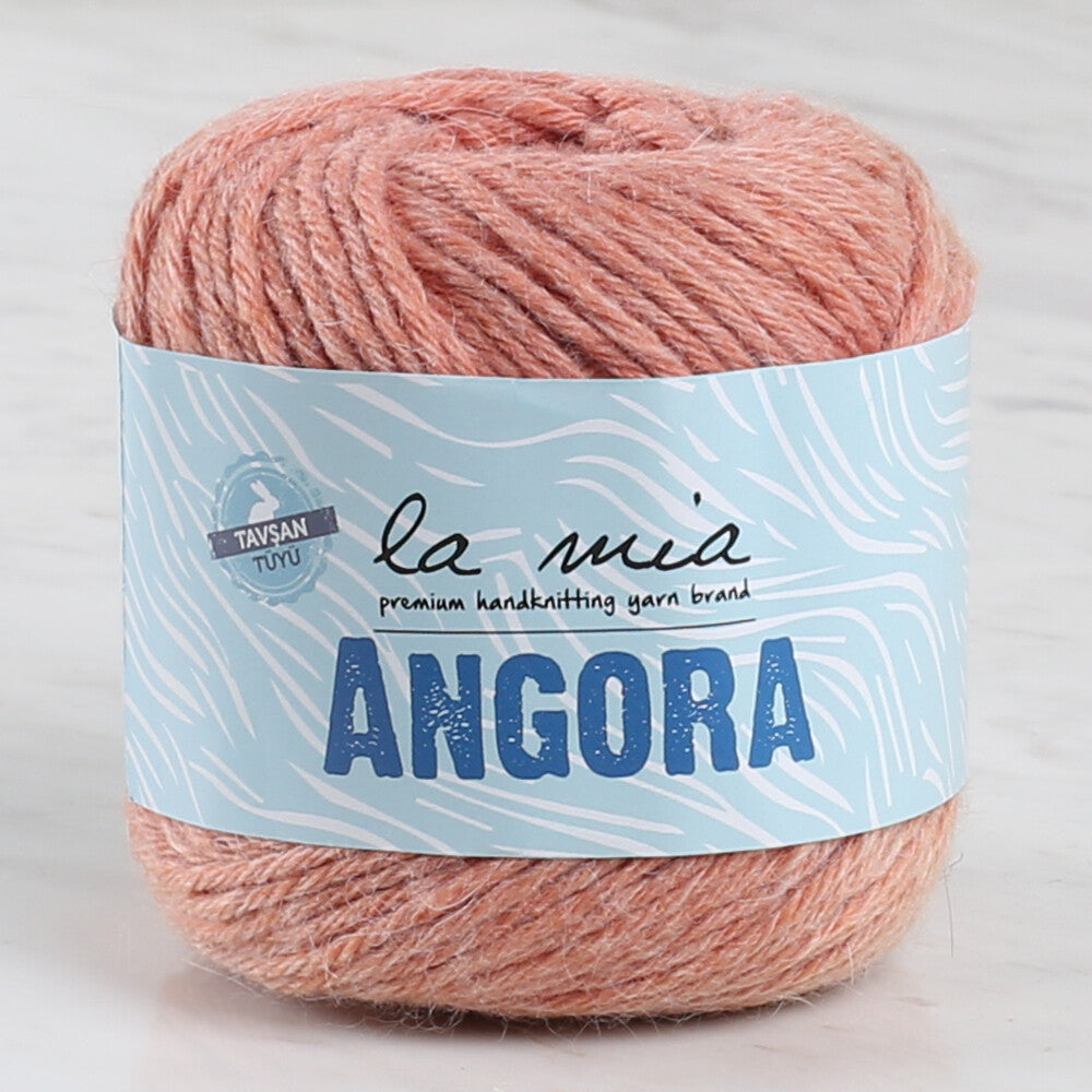 La Mia Angora 50gr Hand Knitting Yarn, Light Pink - L125