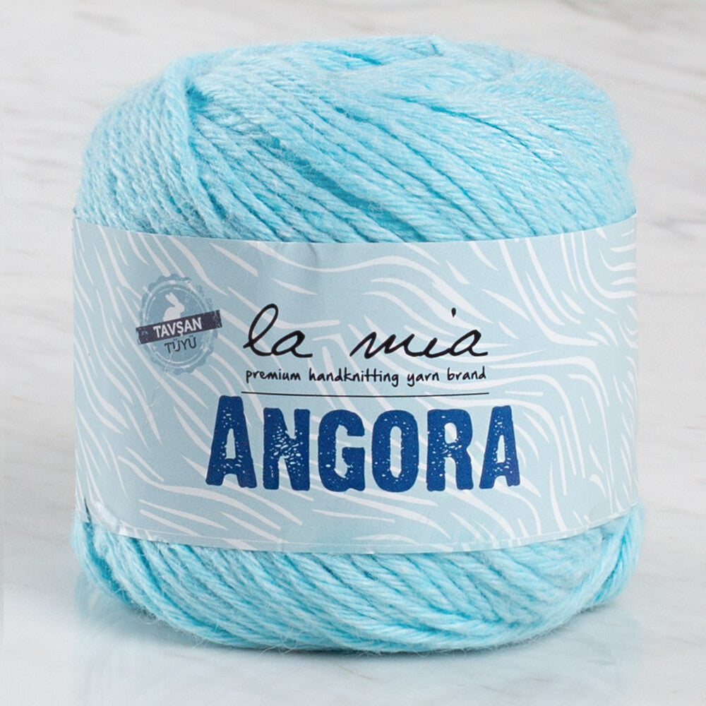 La Mia Angora 50gr Hand Knitting Yarn, Blue - L071