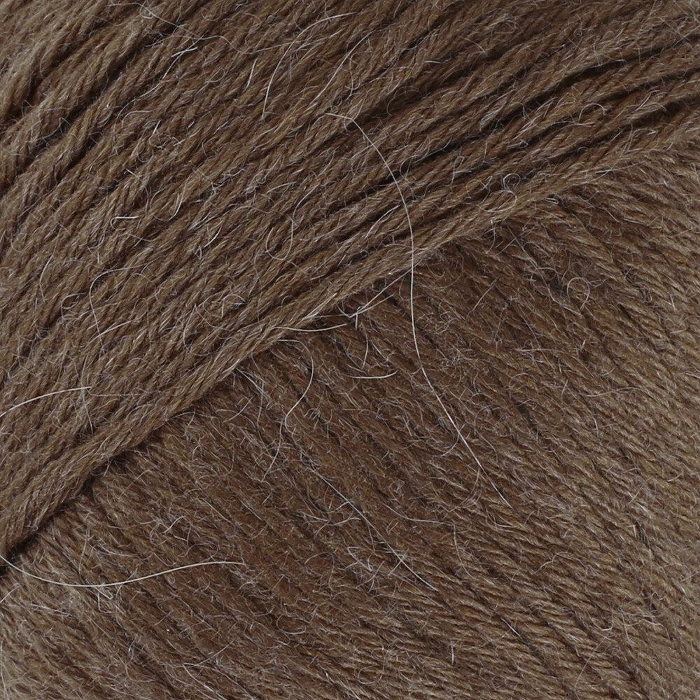 La Mia Angora 50gr Hand Knitting Yarn, Brown - L133