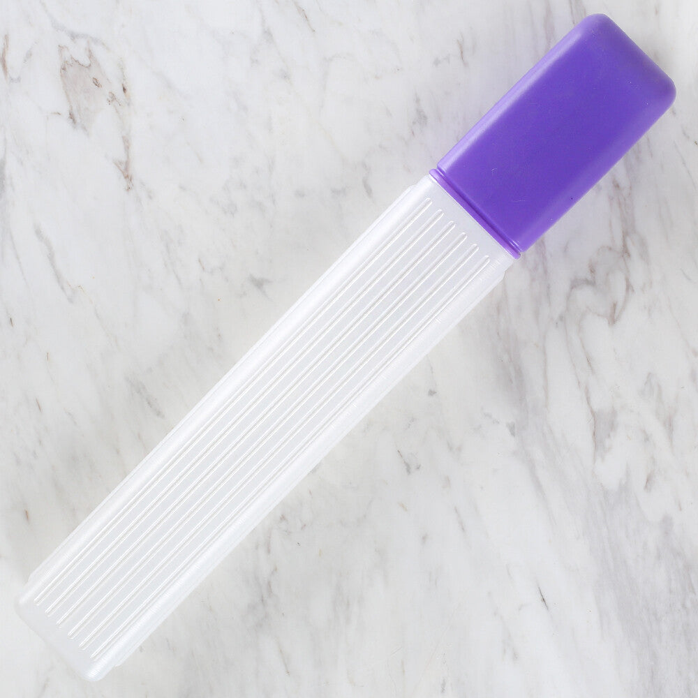 Loren 40 cm Knitting Needle Storage Case, Purple Cap