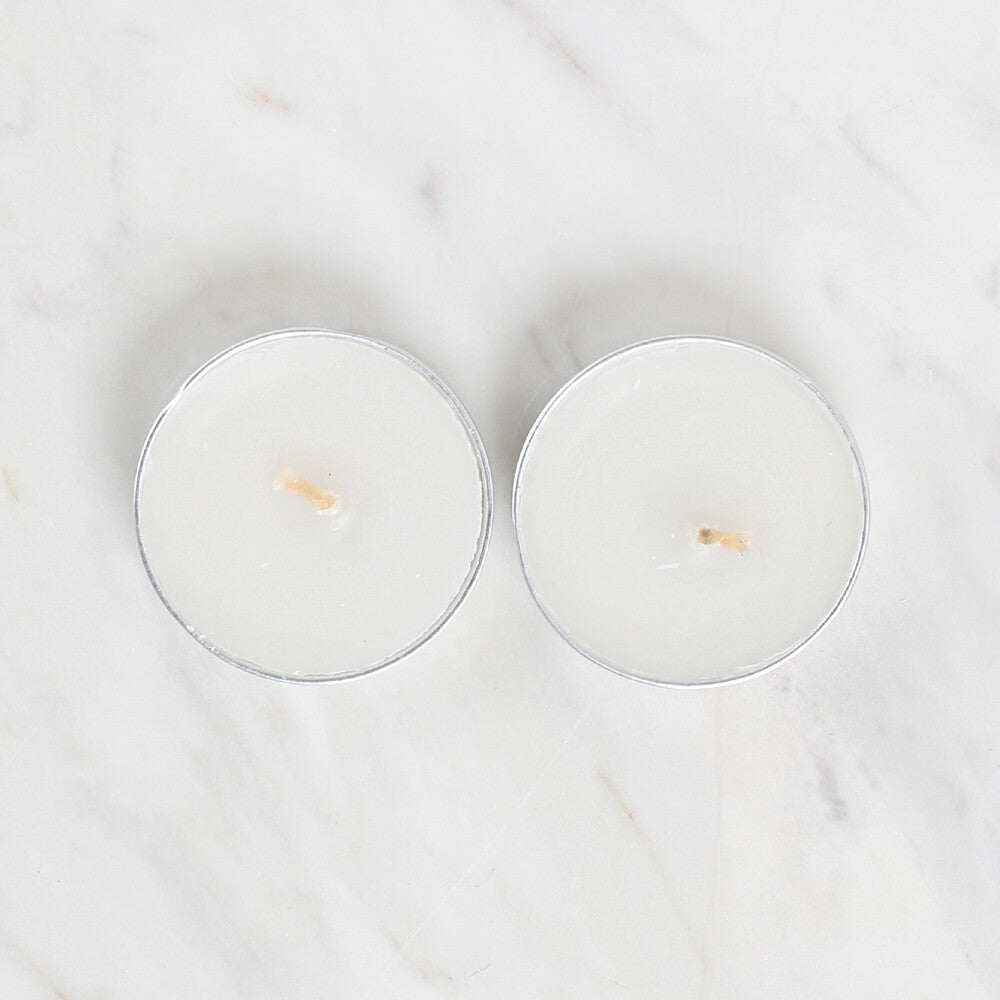 Loren 2 Pcs Tealight Candle, White