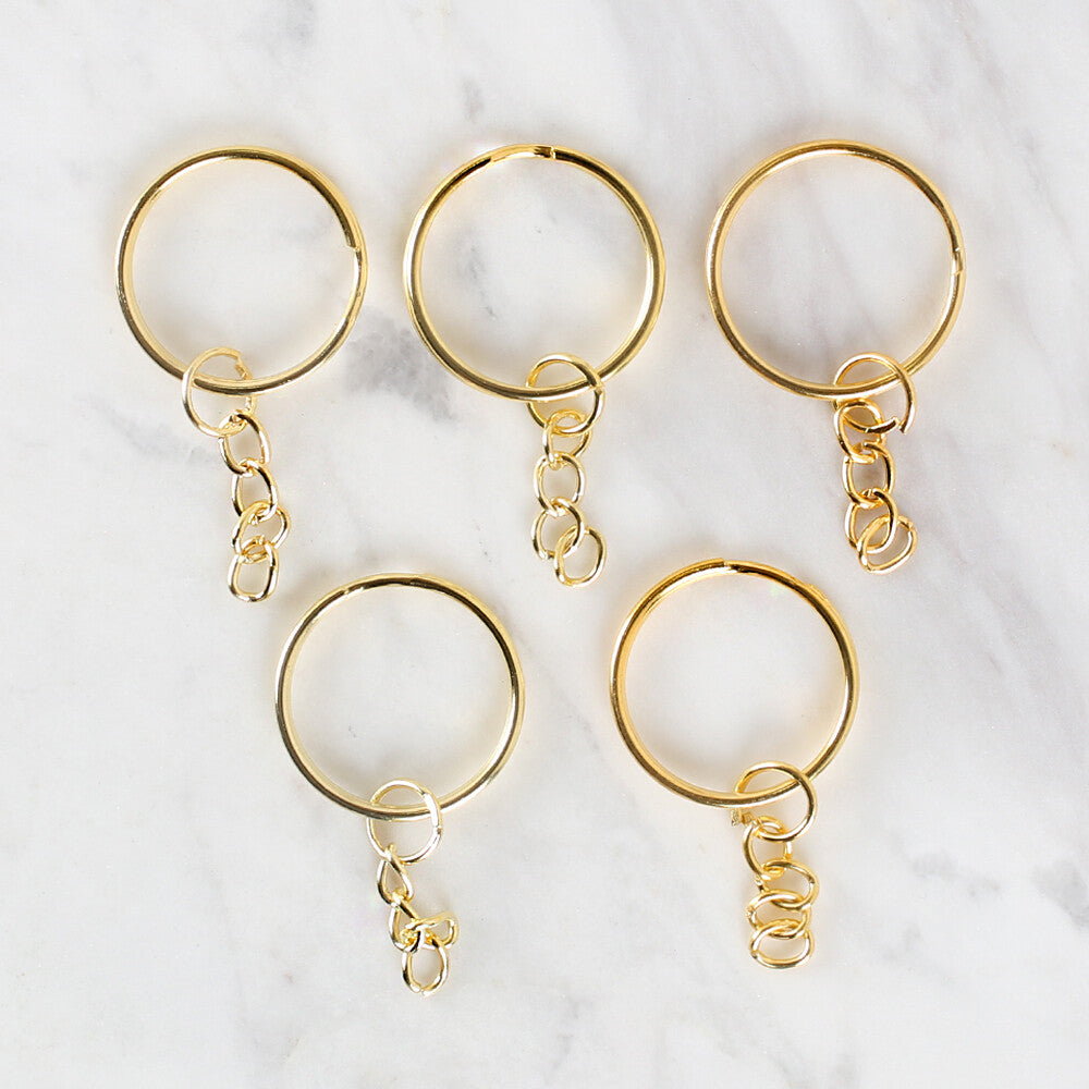 Loren Key Holder Chain in 5, Yellow