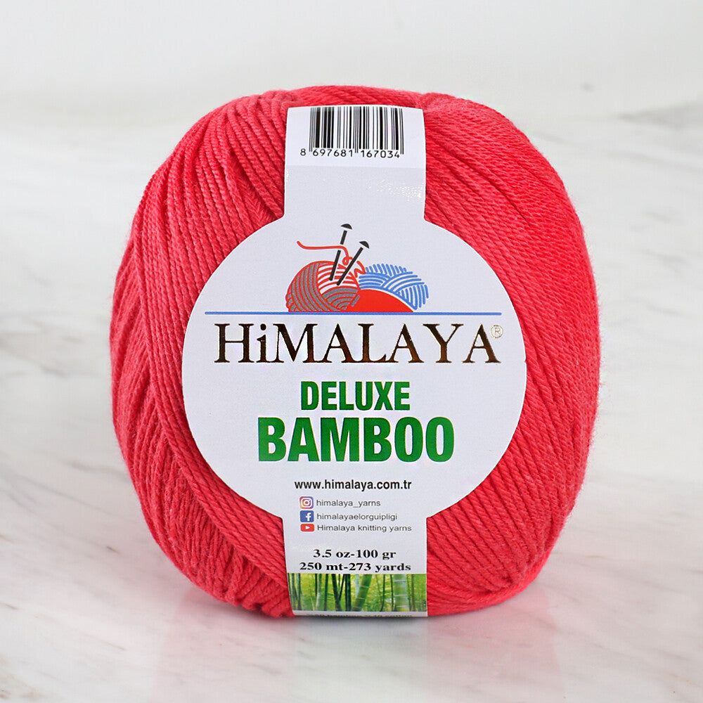 Himalaya Deluxe Bamboo Yarn, Red - 124-10