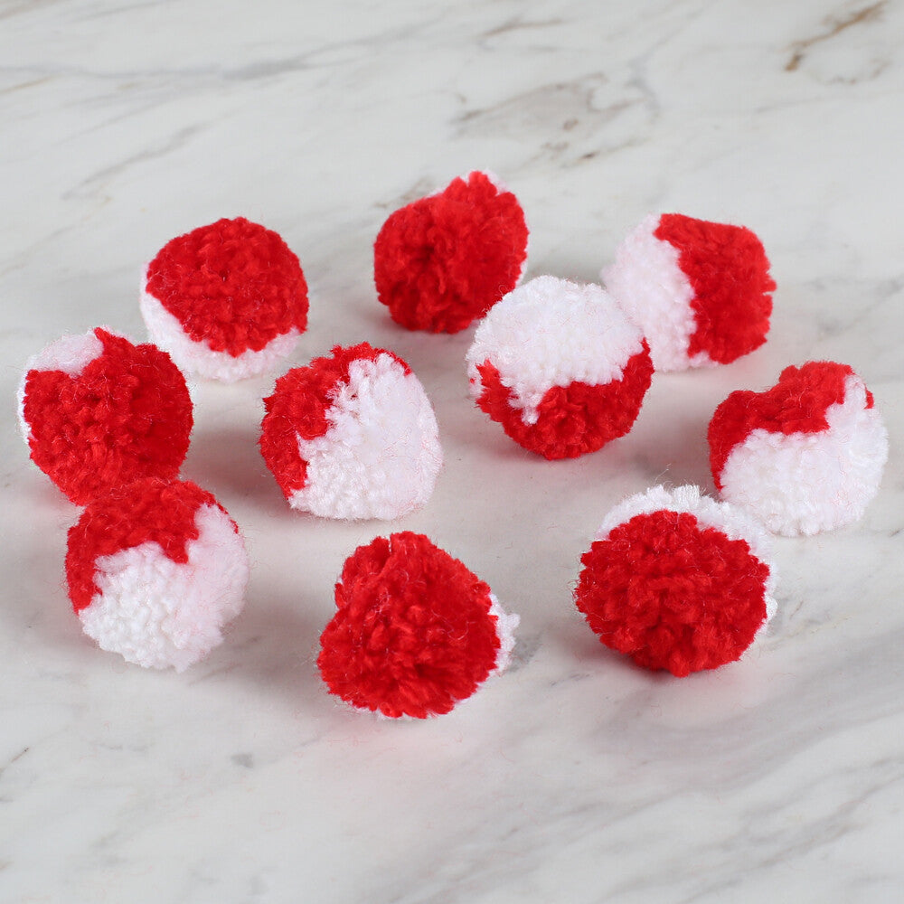 Loren Crafts 2-Colour Pom Pom - DU0001
