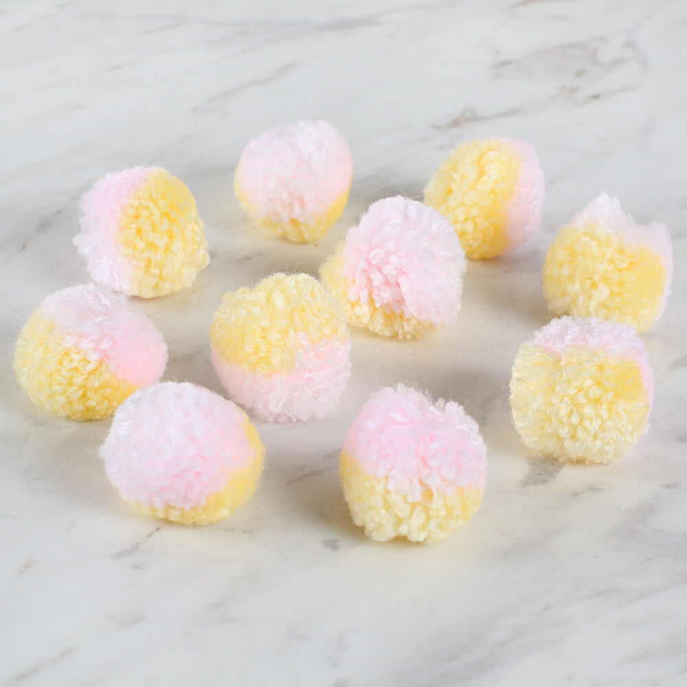 Loren Crafts 2-Colour Pom Pom - DU00014