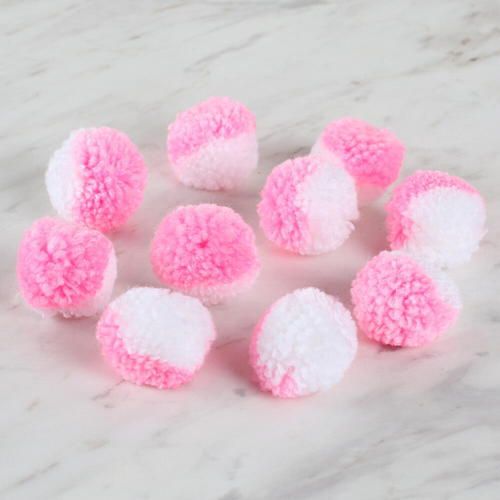Loren Crafts 2-Colour Pom Pom - DU0008