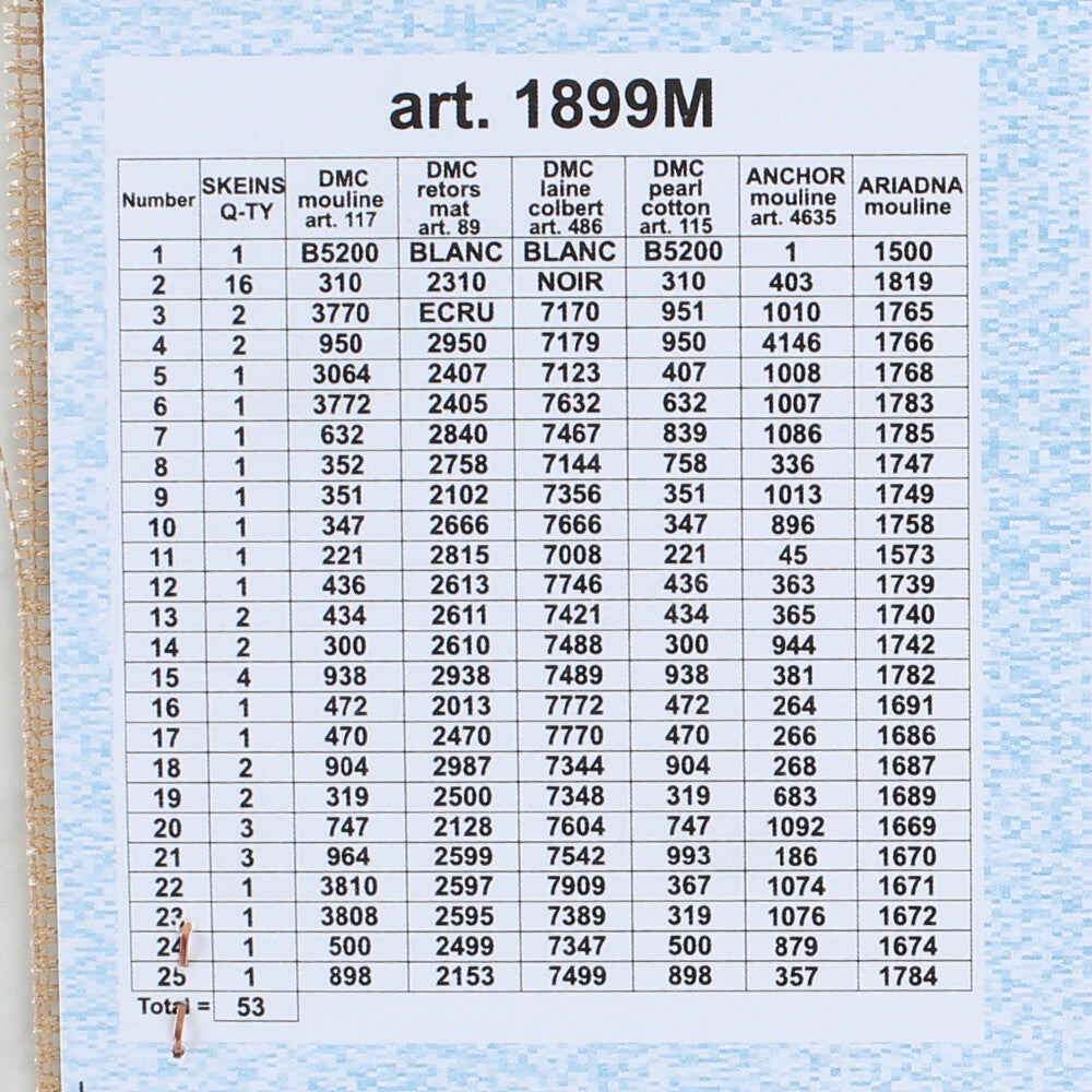 Orchidea 38,5x54 cm Leonaro Da Vinci - Mona Lisa Printed Gobelin 1899M