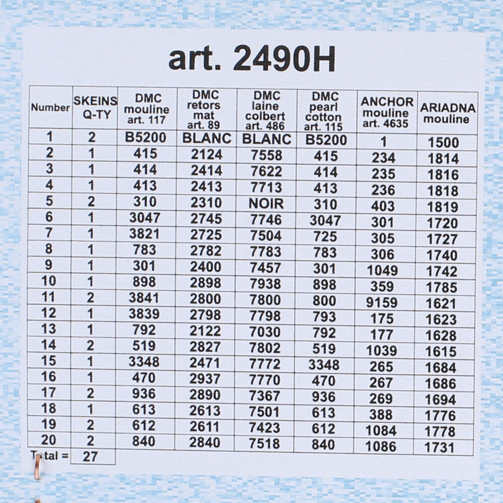 Orchidea 24x30 cm Mountain Hut Printed Gobelin 2490H