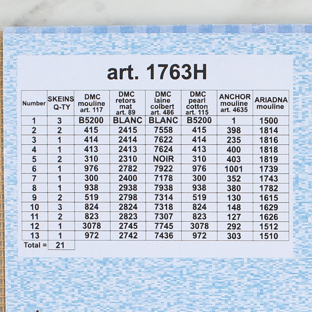 Orchidea 24x30 cm Winter Landscape Printed Gobelin 1763H