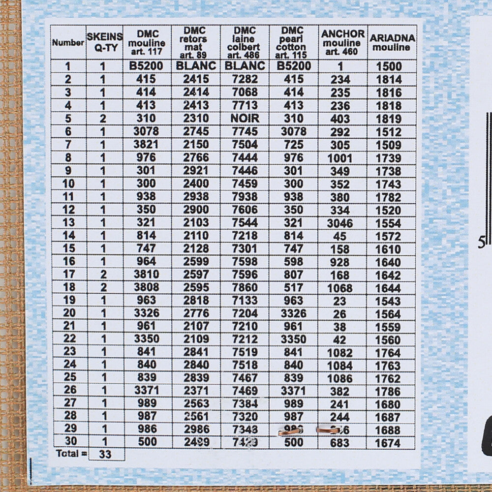 Orchidea 24x30 cm Cauchois Eugene Henri - Still Life With Roses Printed Gobelin 2837H