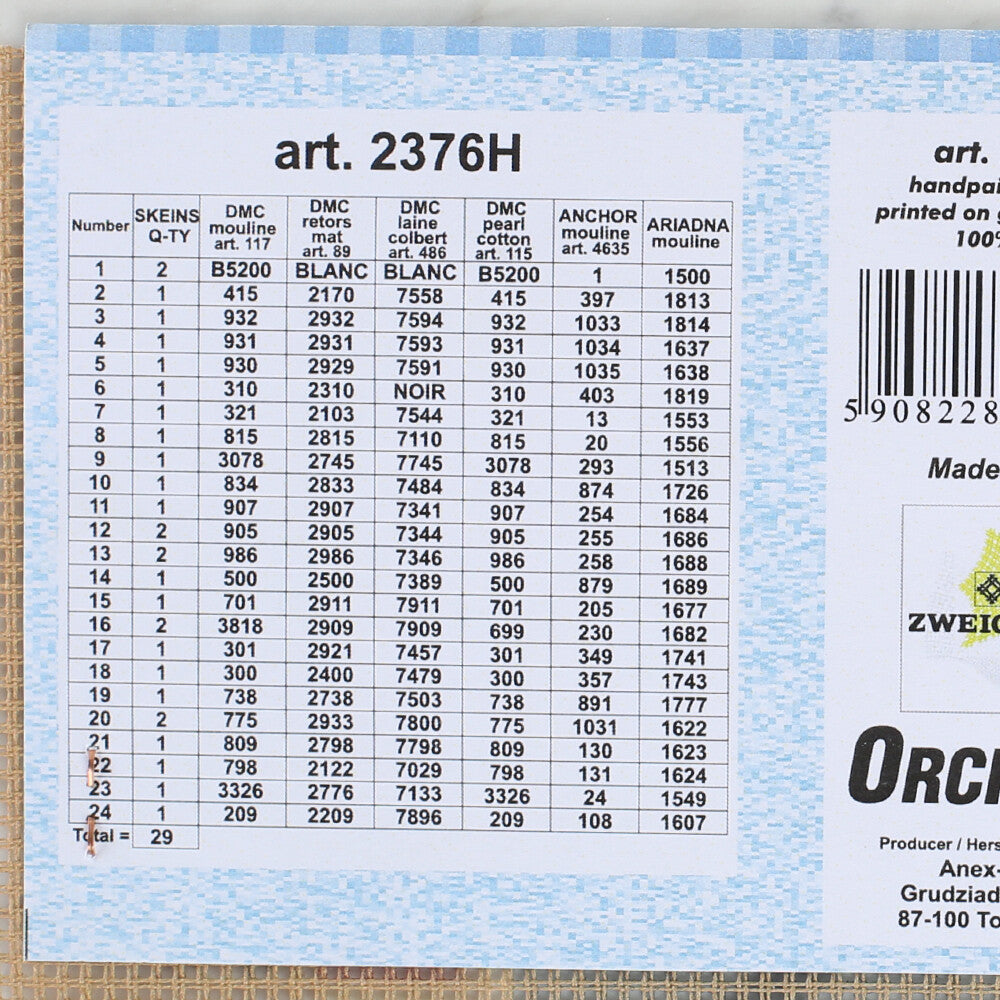 Orchidea 24x30 cm Village On The Lake Printed Gobelin 2376H