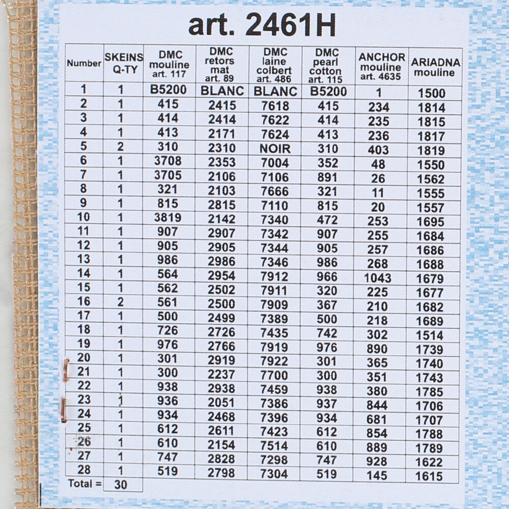 Orchidea 24x30 cm Garden With Mallows Printed Gobelin 2461H