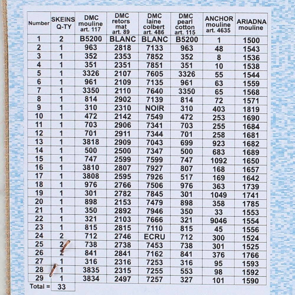 Orchidea 24x30 cm Roses in A Colorful Vase Printed Gobelin 2399H